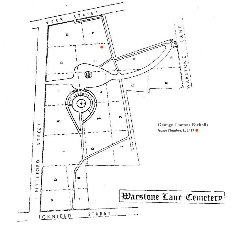 Warstone Lane Cemetery, Hockley, Birmingham